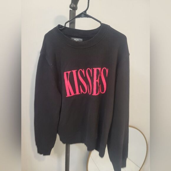 AMIRI Black Graphic Cotton Crew-Neck Sweatshirt Large - Picture 2 of 7